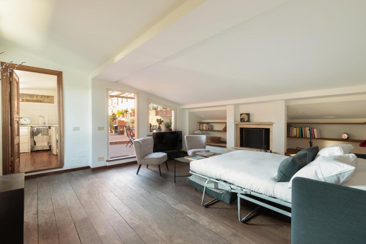 Bright And Comfy Terraced Apartment In Trastevere Roma Exterior foto